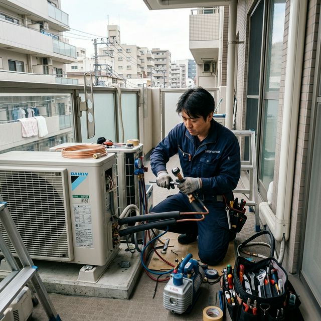 室外機設置作業