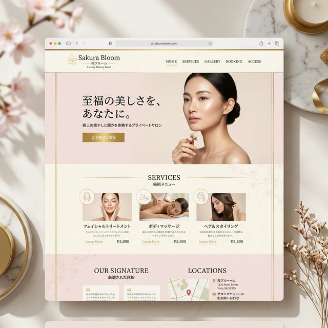 美容サロン向けデザイン